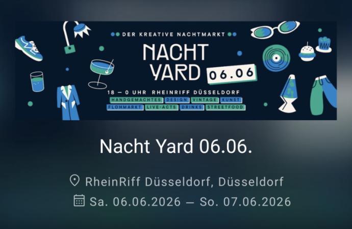 NachtYard – Der kreative Nachtmarkt im RheinRiff Düsseldorf — Bild 1