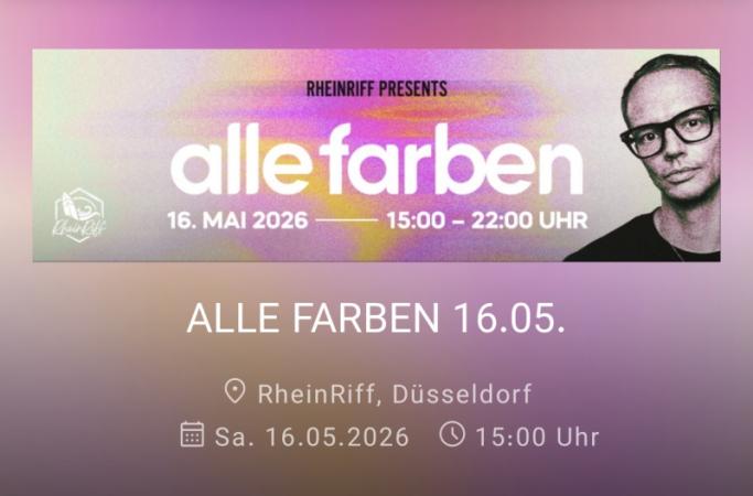 ALLE FARBEN – Season Opening im RheinRiff — Bild 2