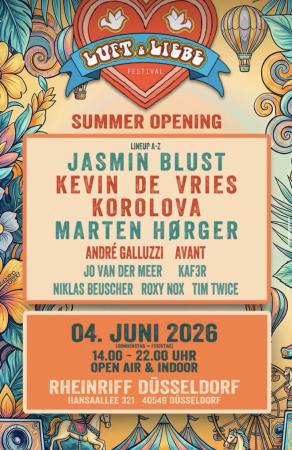 Luft & Liebe Summer Season Opening 2026 – Live-Events im Rheinriff Düsseldorf — Bild 2